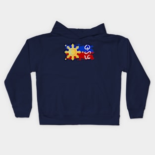 Phil.Flag / Baybayin word Buhay (Life) Kids Hoodie